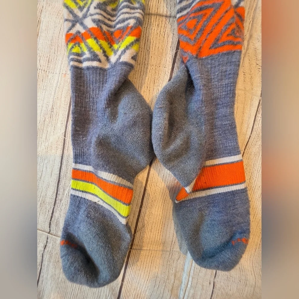 Smartwool Size XL Long Socks Gorpcore Outdoor Active Geometric Print